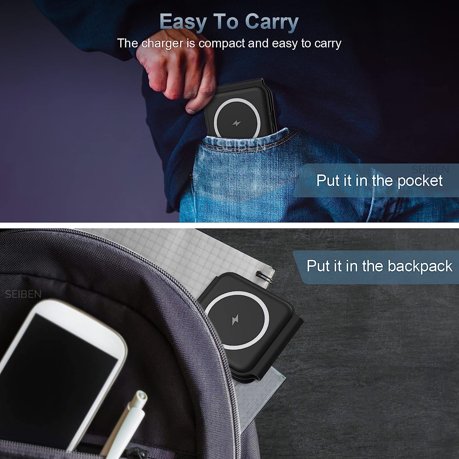 Apple 3-in-1 MagSafe Wireless Charger | 23W Fast Foldable Charging Dock for iPhone 12-17, Apple Watch & AirPods | 7-Day Money Back Guarantee – Matte Black and White